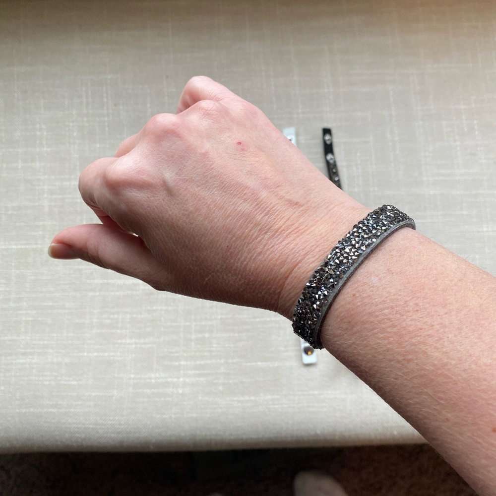 Set of three Maurices suede sparkle wristlets.